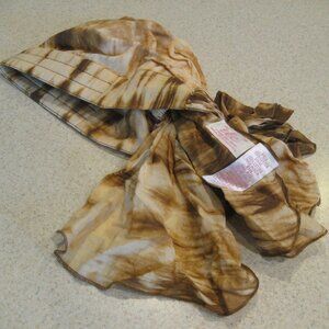Woman’s TLC Bella Brown Tie-Dyed chemo scarf